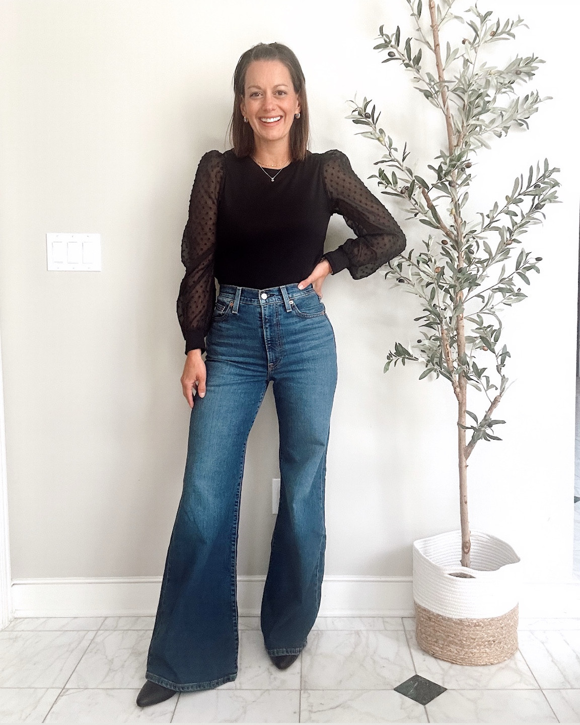 Amazon date night top! Amazon fall tops.  Runs true to size - I’m wearing a small. Amazon flare jeans run true to size. Amazon boots run true to size.



#LTKFindsUnder50 #LTKStyleTip #LTKOver40