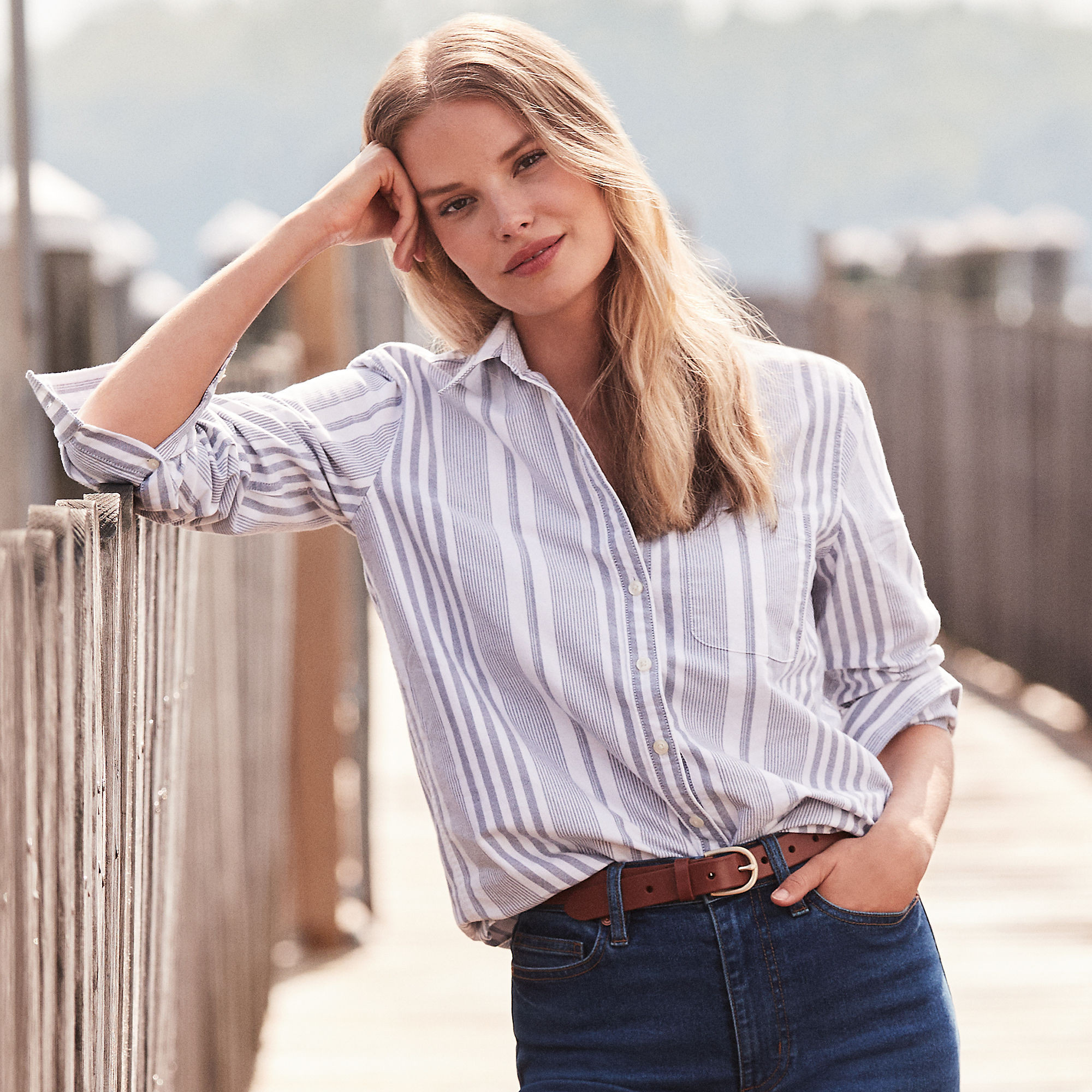 Women's Petite Oxford Shirt | Lands' End (US)