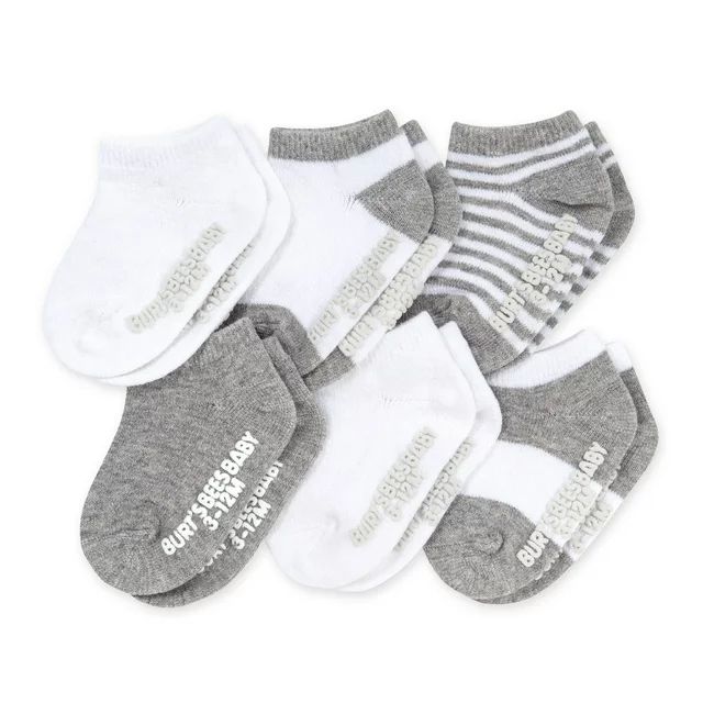 Burt's Bees Baby Unisex Socks, 6-Pack Multi Ankle | Walmart (US)
