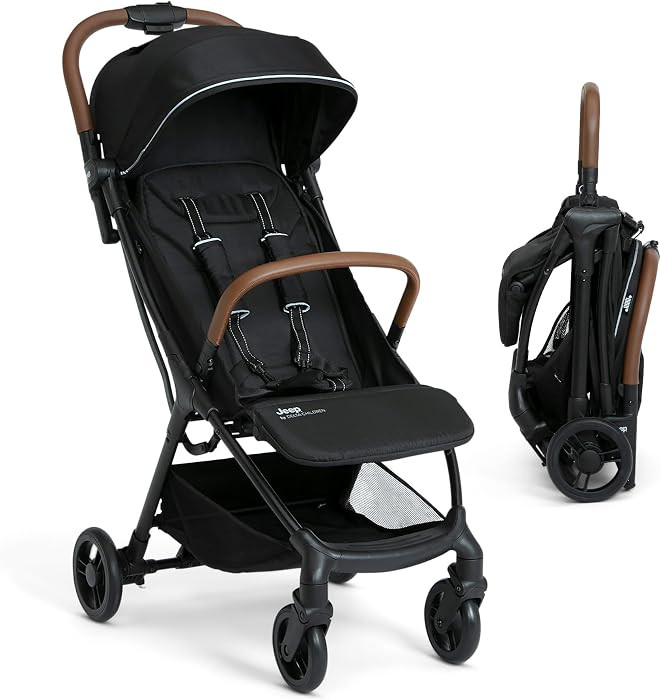 Jeep Altitude Compact Travel Stroller by Delta Children Greenguard Gold, Easy One Hand Fold, Ligh... | Amazon (US)