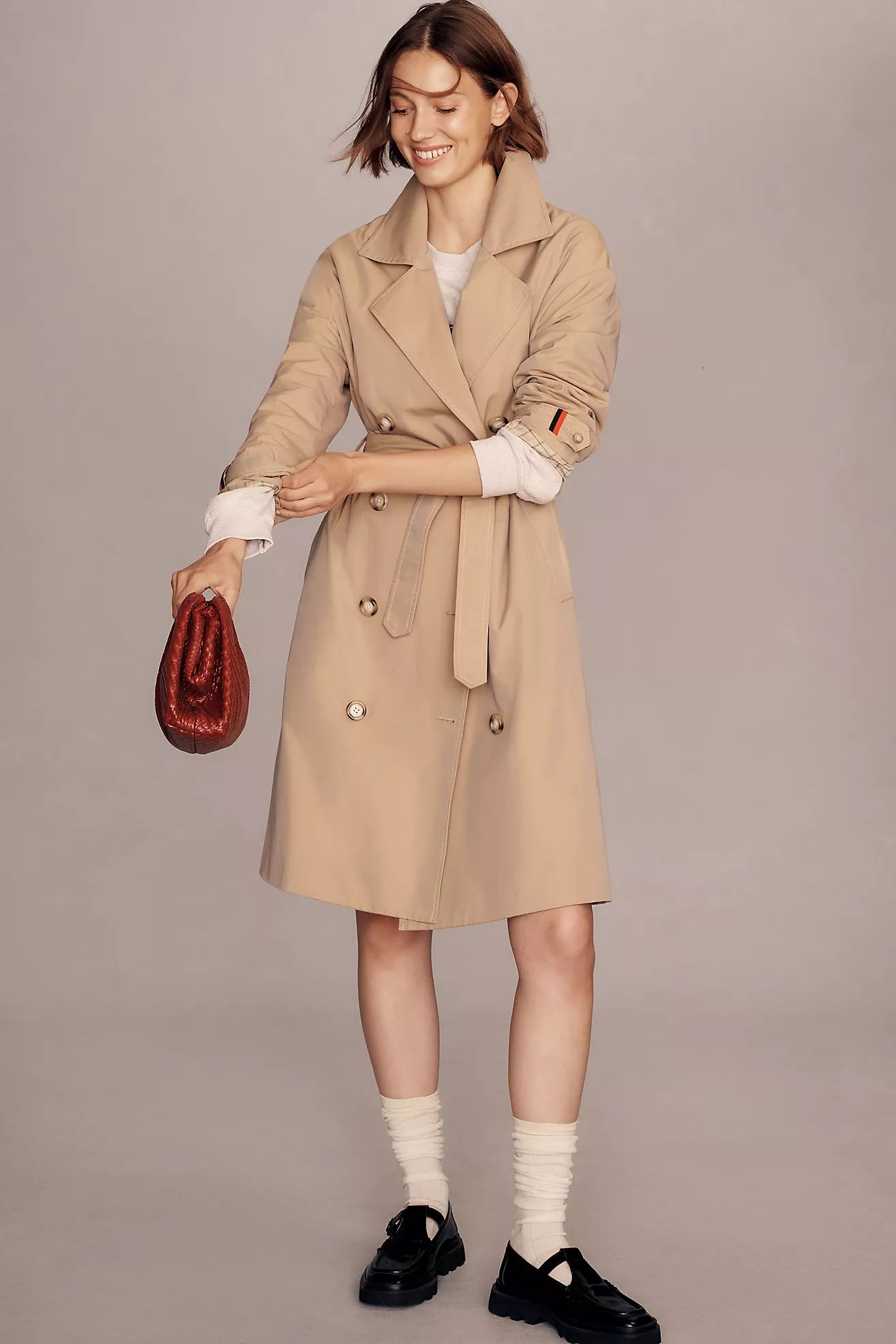 KULE Rox Double-Breasted Trench Coat | Anthropologie (US)