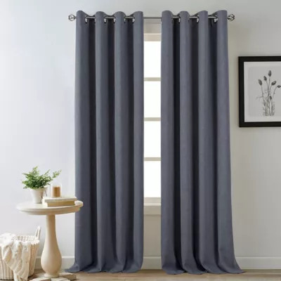 Bee & Willow™ Home Hadley 95-Inch Grommet 100% Blackout Window Panel in White | Bed Bath & Beyond