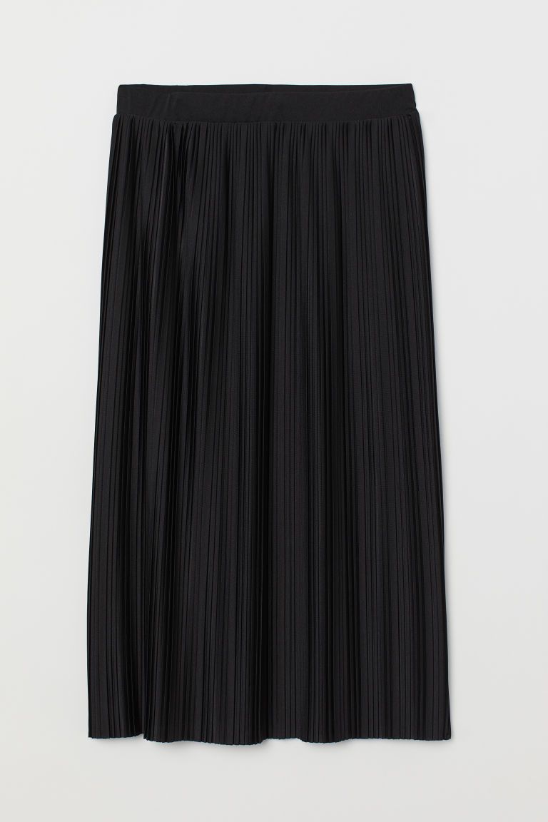 H & M - Pleated Skirt - Black | H&M (US + CA)