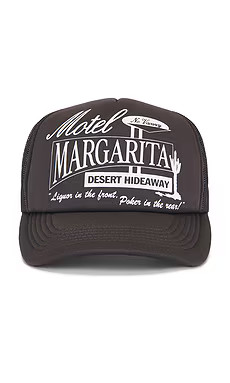 Motel Margarita Hideaway Trucker Hat in Vintage Black from Revolve.com | Revolve Clothing (Global)