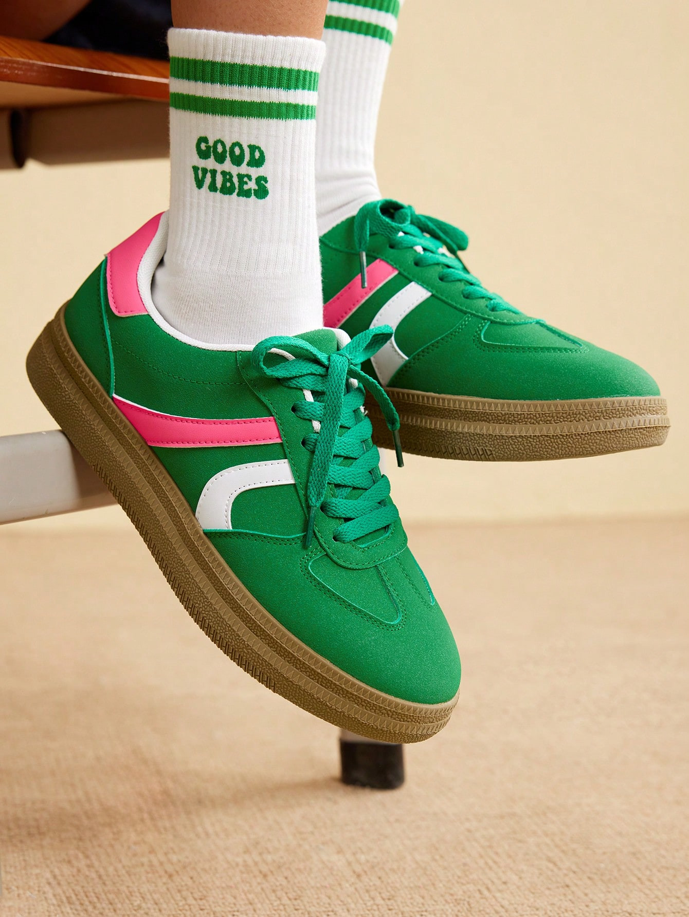 CUCCOO EASI Women's Creative Fashion Personality Street Style Retro Platform Sneakers | SHEIN