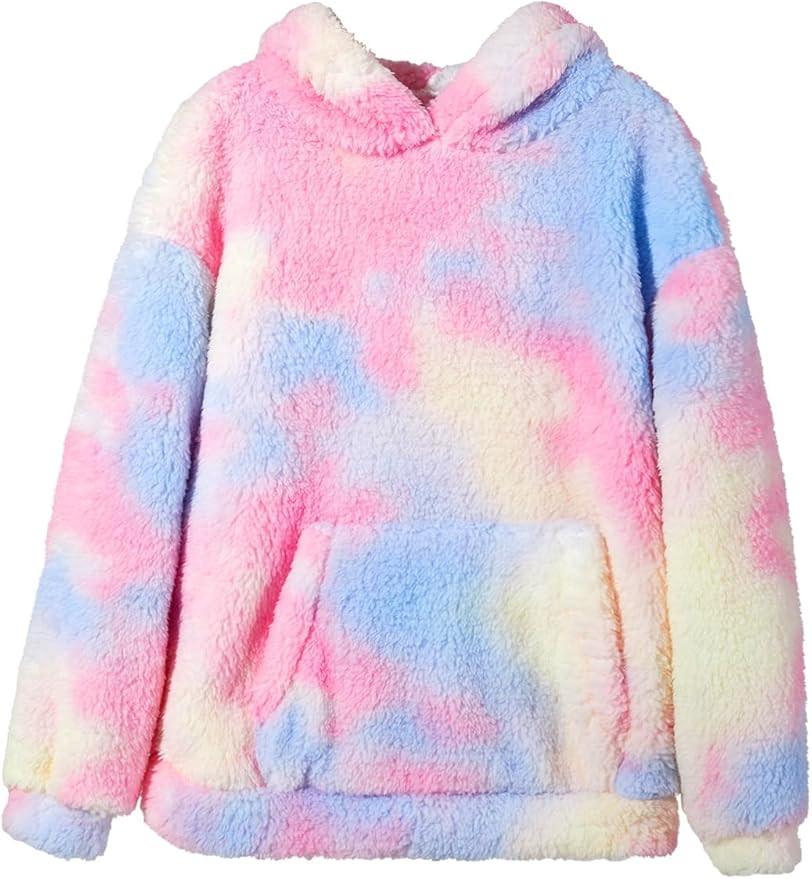 Makkrom Boys Girls Sherpa Hoodies Fleece Hoodie Pullover Outfits for Kids | Amazon (US)