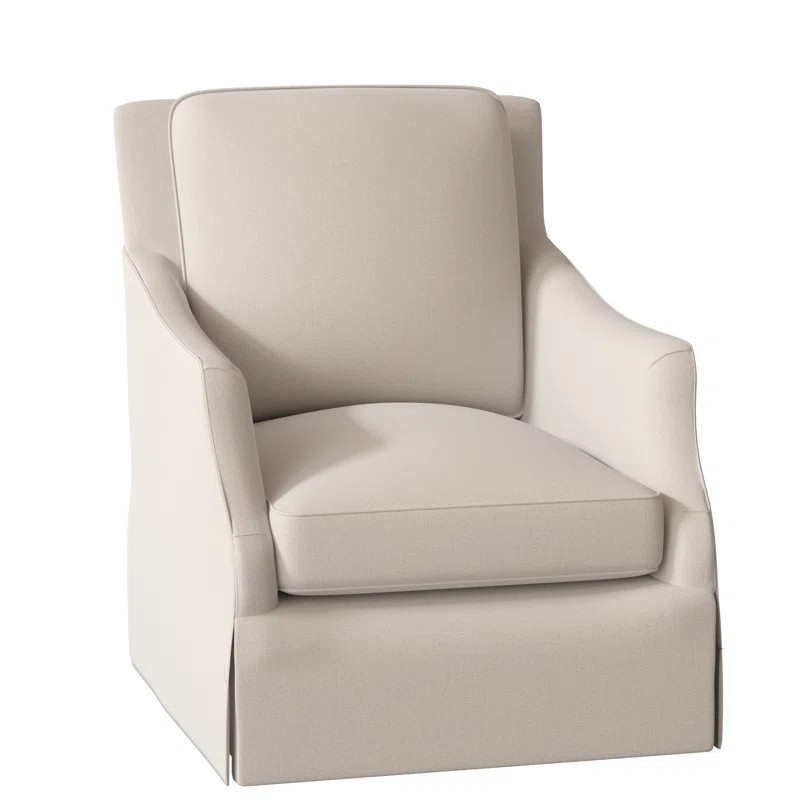 Sabine 29" Wide Swivel Down Cushion Slipcovered Armchair | Wayfair North America