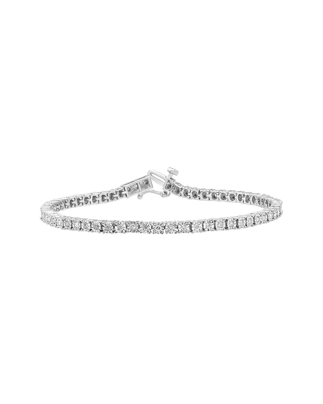 Silver 0.75 ct. tw. Lab Grown Diamond Bracelet | Gilt & Gilt City