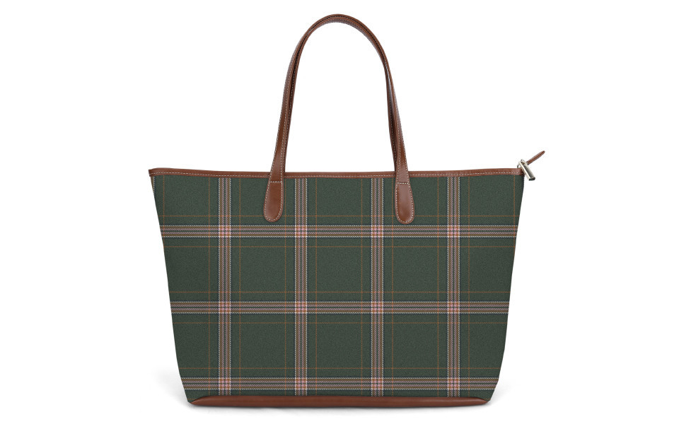 St. Anne Zippered Tote – Stripe Only – No Initials | Barrington Gifts