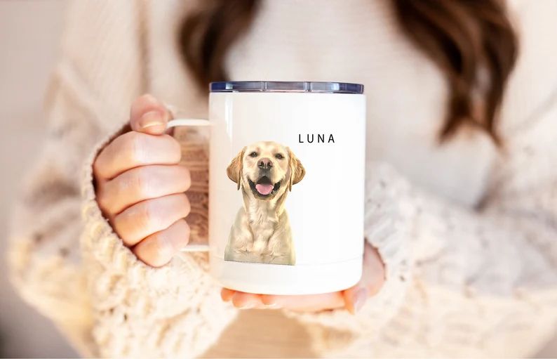 Custom Pet Mug Dog Coffee Cup Personalized Pet Mugs Gift Idea for Dog Lover Custom Dog Portrait D... | Etsy (US)