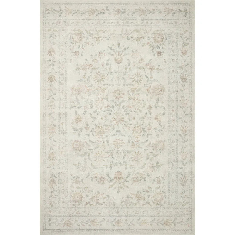 Rifle Paper Co. x Loloi Courtyard Yellow / Multi Area Rug feat. CloudPile & Reviews | Wayfair | Wayfair North America