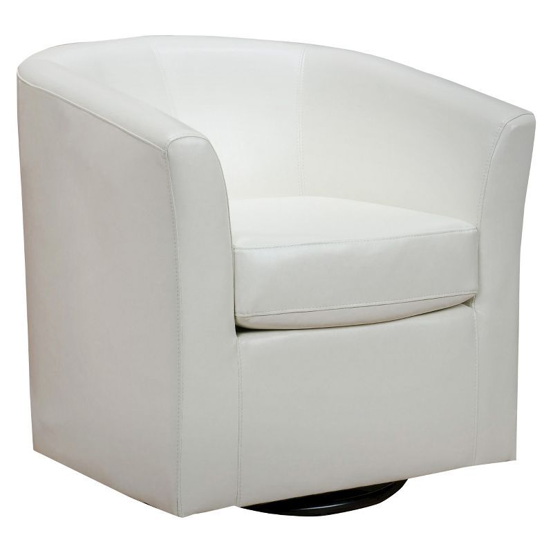 Daymian Faux Leather Swivel Club Chair - Christopher Knight Home | Target