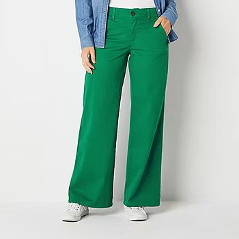 St. John's Bay Regular Fit Wide Leg Trouser | JCPenney