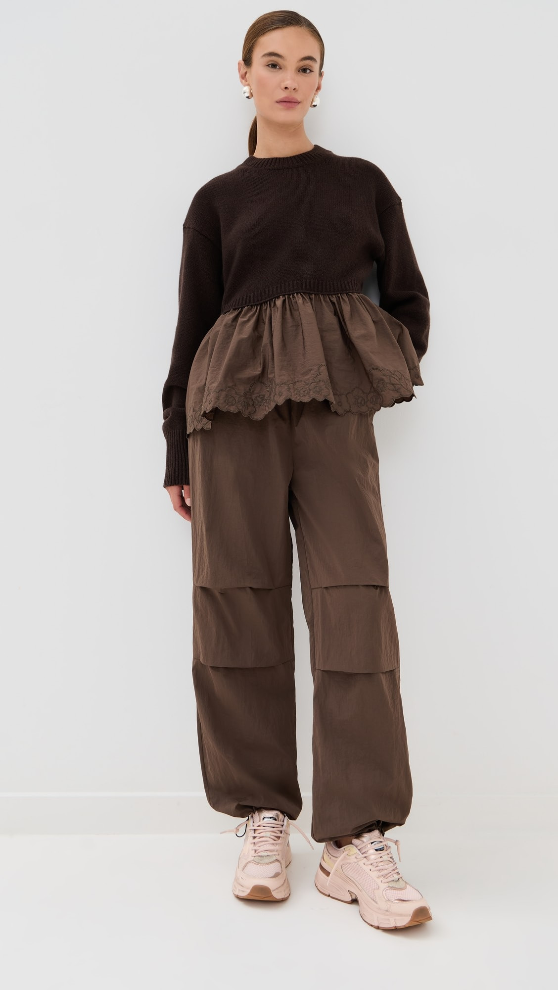 Brooks Joggers Recycled Taffeta Brown | Shopbop