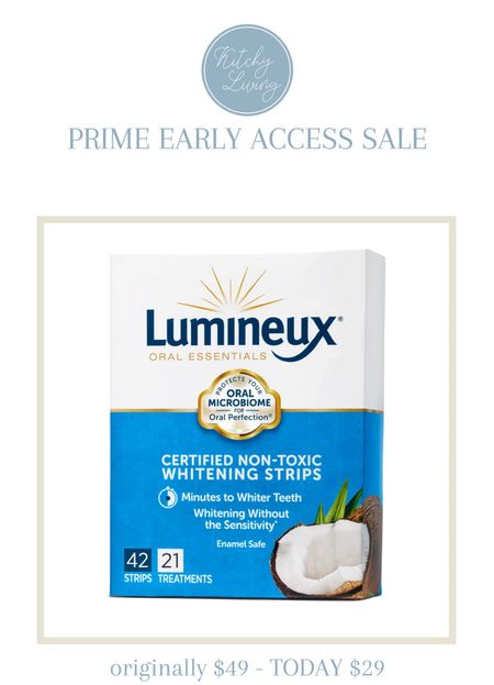 Prime Early Access Sale - Lumineux Whitening Strips #nontoxic #beautyfind #primeday #amazonprime 

#LTKsalealert #LTKbeauty