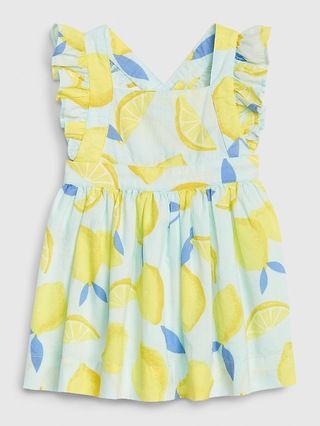 Baby Lemon Print Apron Dress | Gap (US)