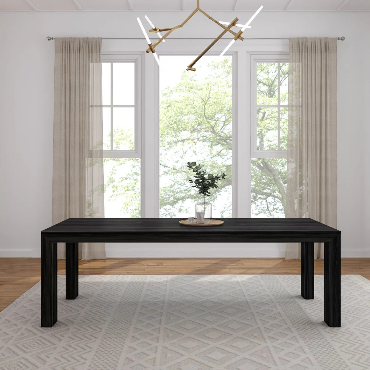 Chalonda Modern Rectangular Dining Table (94in / 2388mm) | Wayfair North America