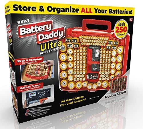Ontel Battery Daddy Ultra - Battery Organizer Storage Case with Tester, Stores & Protects Up to 2... | Amazon (US)