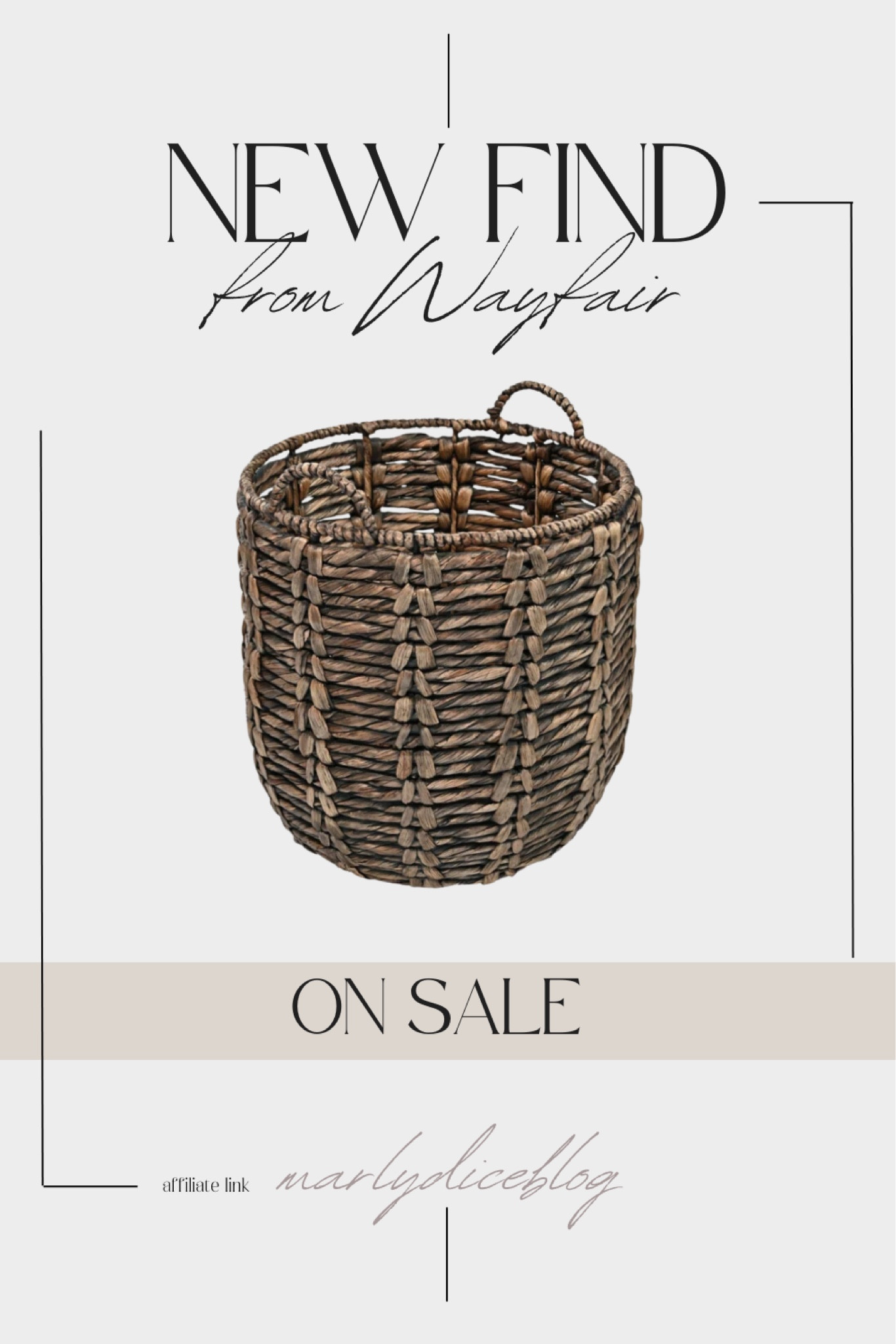 Amazing basket! Wayfair find 

#LTKHome #LTKSaleAlert