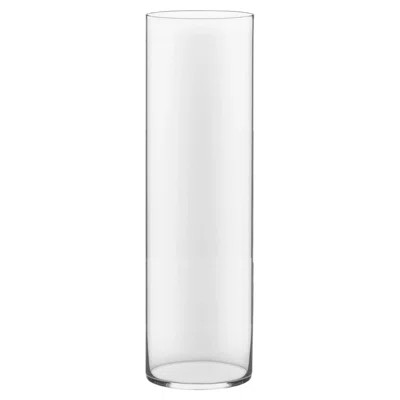 Clear Glass Cylinder Vase Three Postsâ¢ Size: 28" H x 8" W x 8" D | Wayfair North America