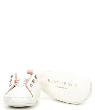 Kurt Geiger London Girls' Baby Liviah Rhinestone Embellished Sneaker Crib Shoes (Infant) | Dillar... | Dillard's