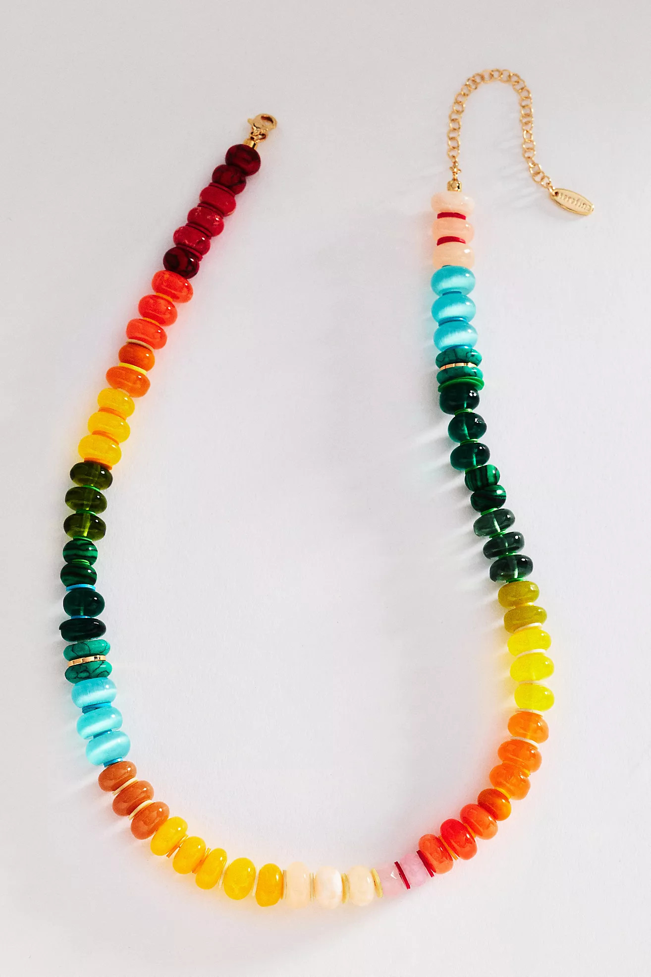 By Anthropologie Rainbow Stone Necklace | Anthropologie (US)
