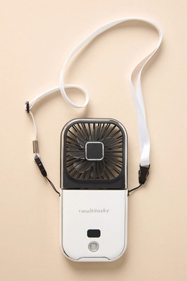 Multitasky PhonePal 3-in-1 Pro: Cooling Fan + Power Bank + Phone Stand (with Display Panel) | Anthropologie (US)