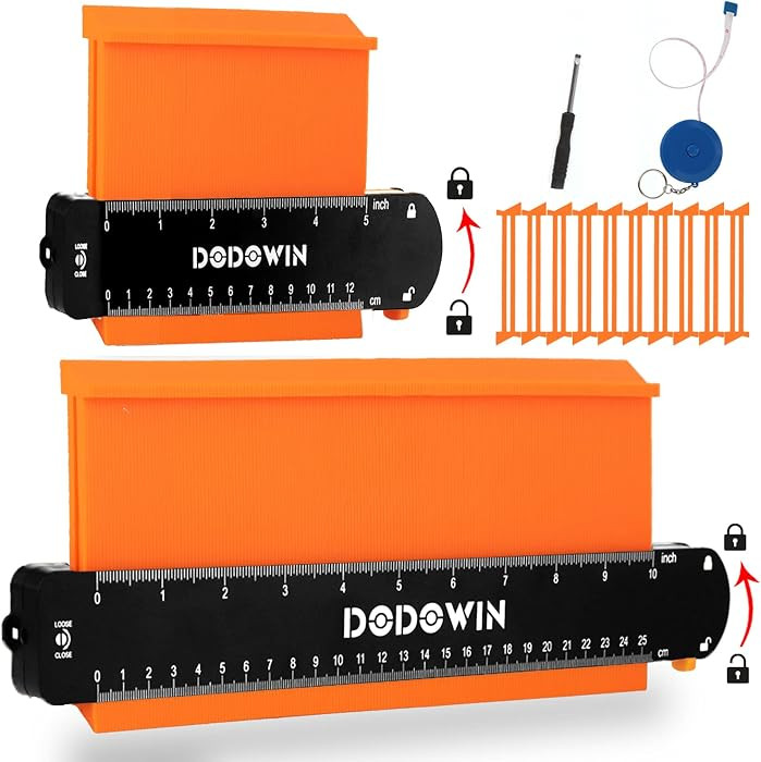 DODOWIN Contour Gauge Tool, Profile Gauge Shape Outline for Tile Cutter Flooring Woodworking Carp... | Amazon (CA)