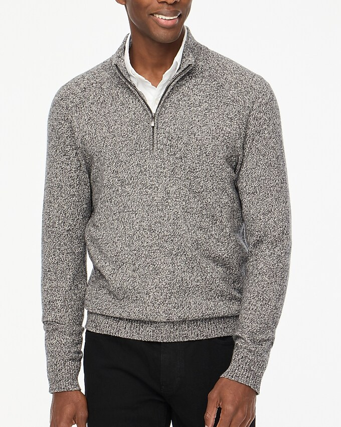 Supersoft lambswool-blend half-zip sweater | J.Crew Factory