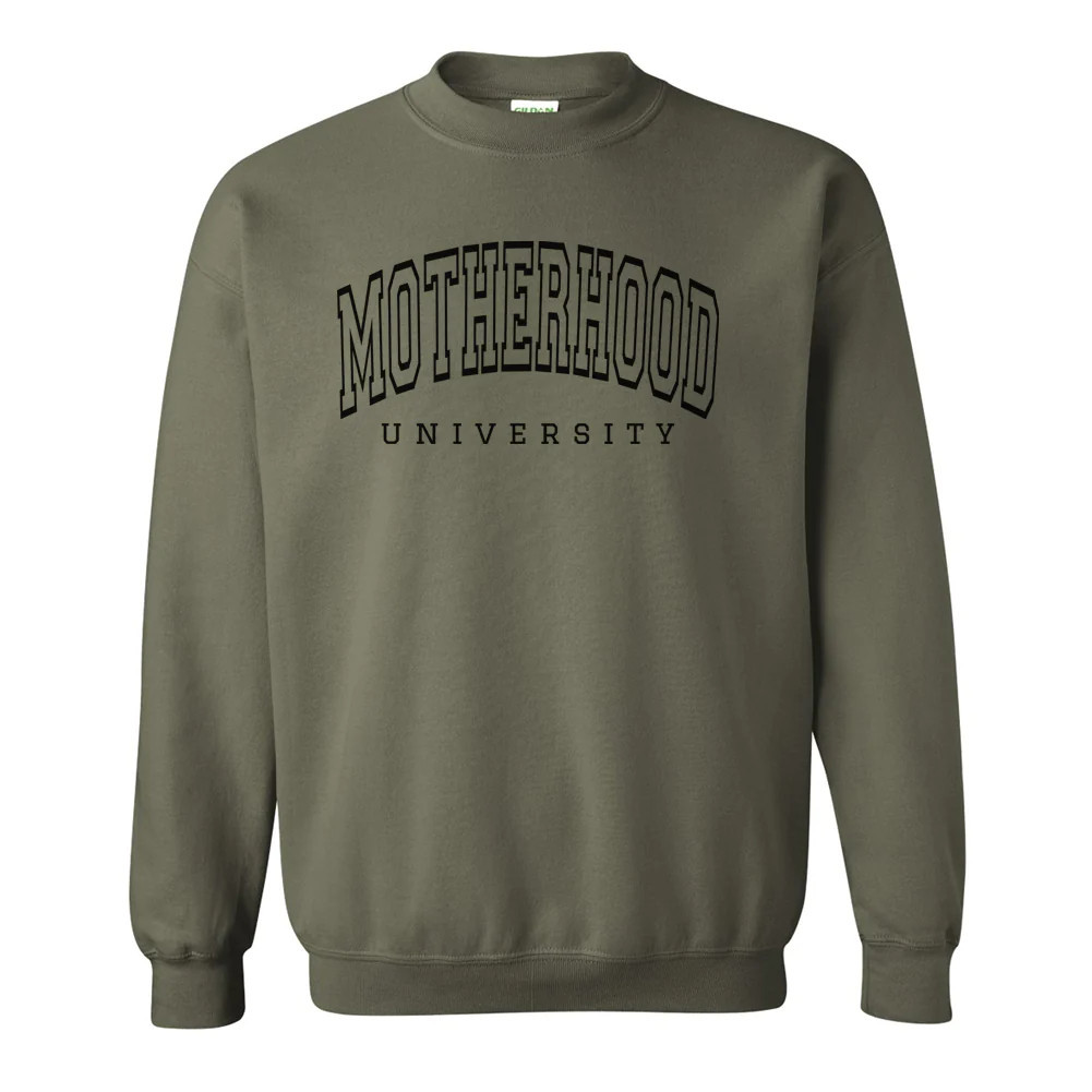 'Motherhood University' Crewneck Sweatshirt | United Monograms