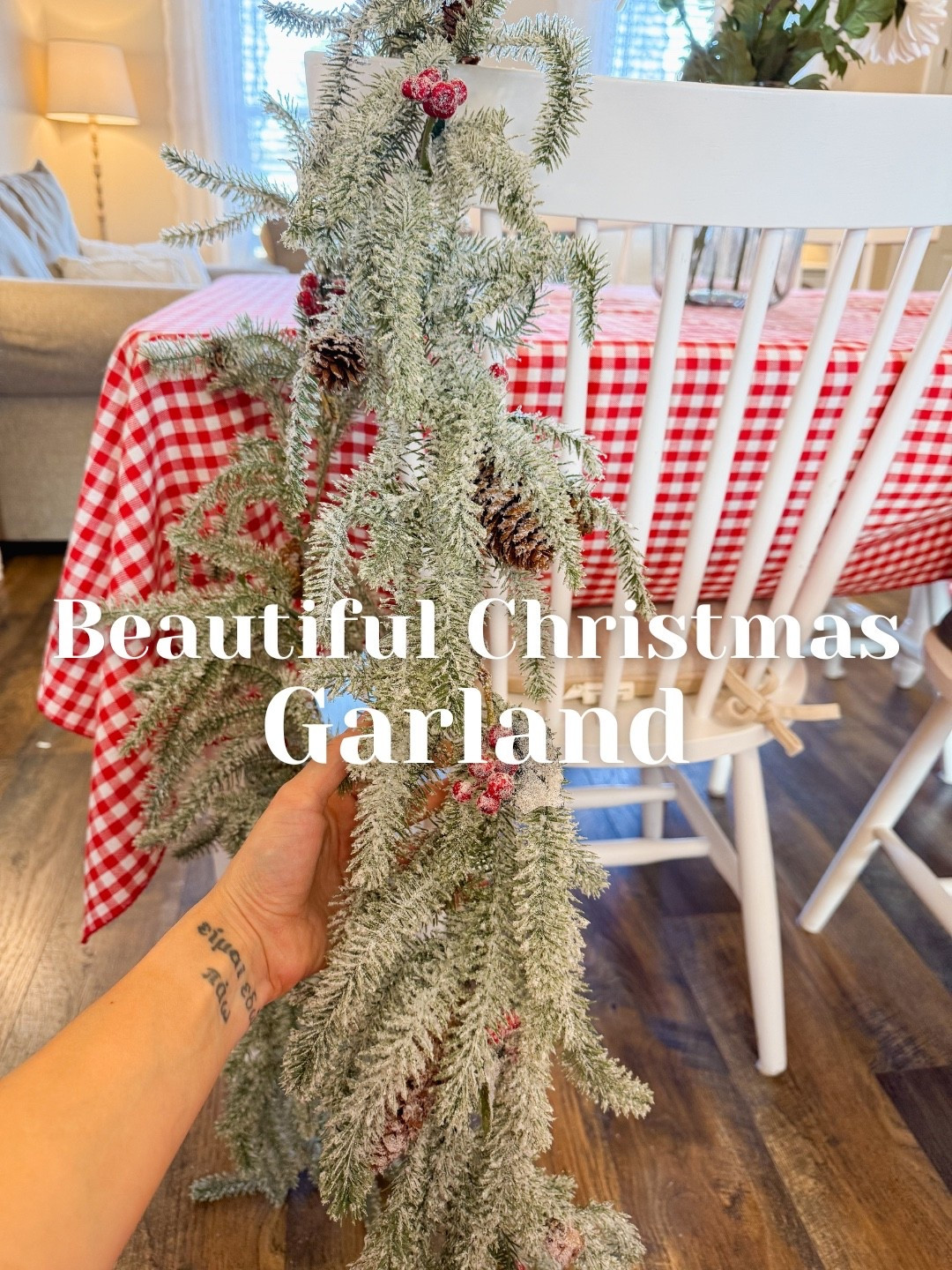 Christmas garland classic vintage decor! Red and green traditional Christmas colors!

#LTKHoliday #LTKGiftGuide #LTKdayinmylife