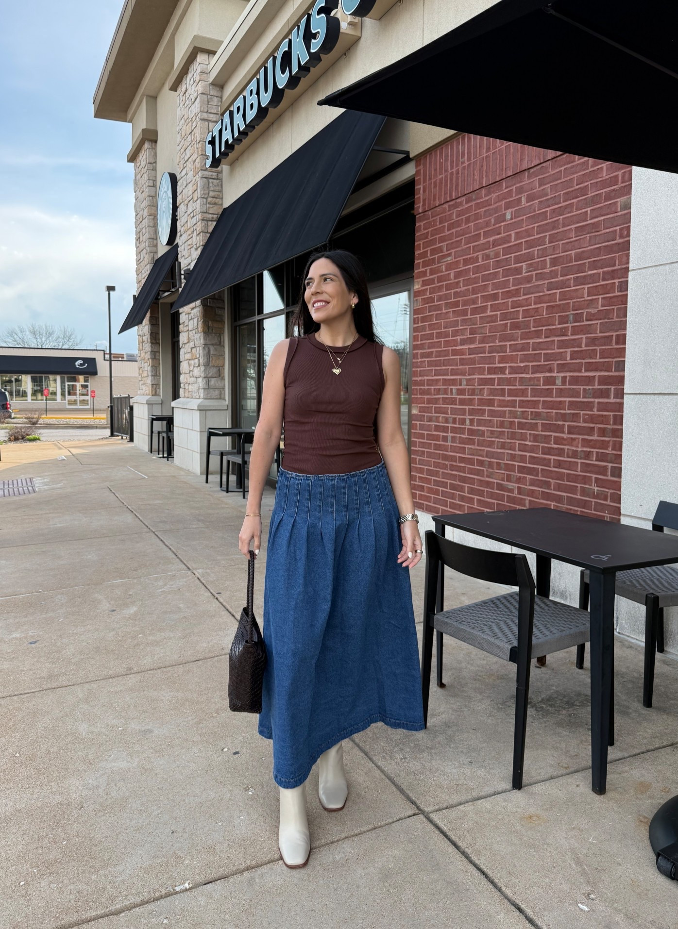 Size S in the top and size M in the skirt

#LTKgrwm #LTKootd #LTKSaleAlert