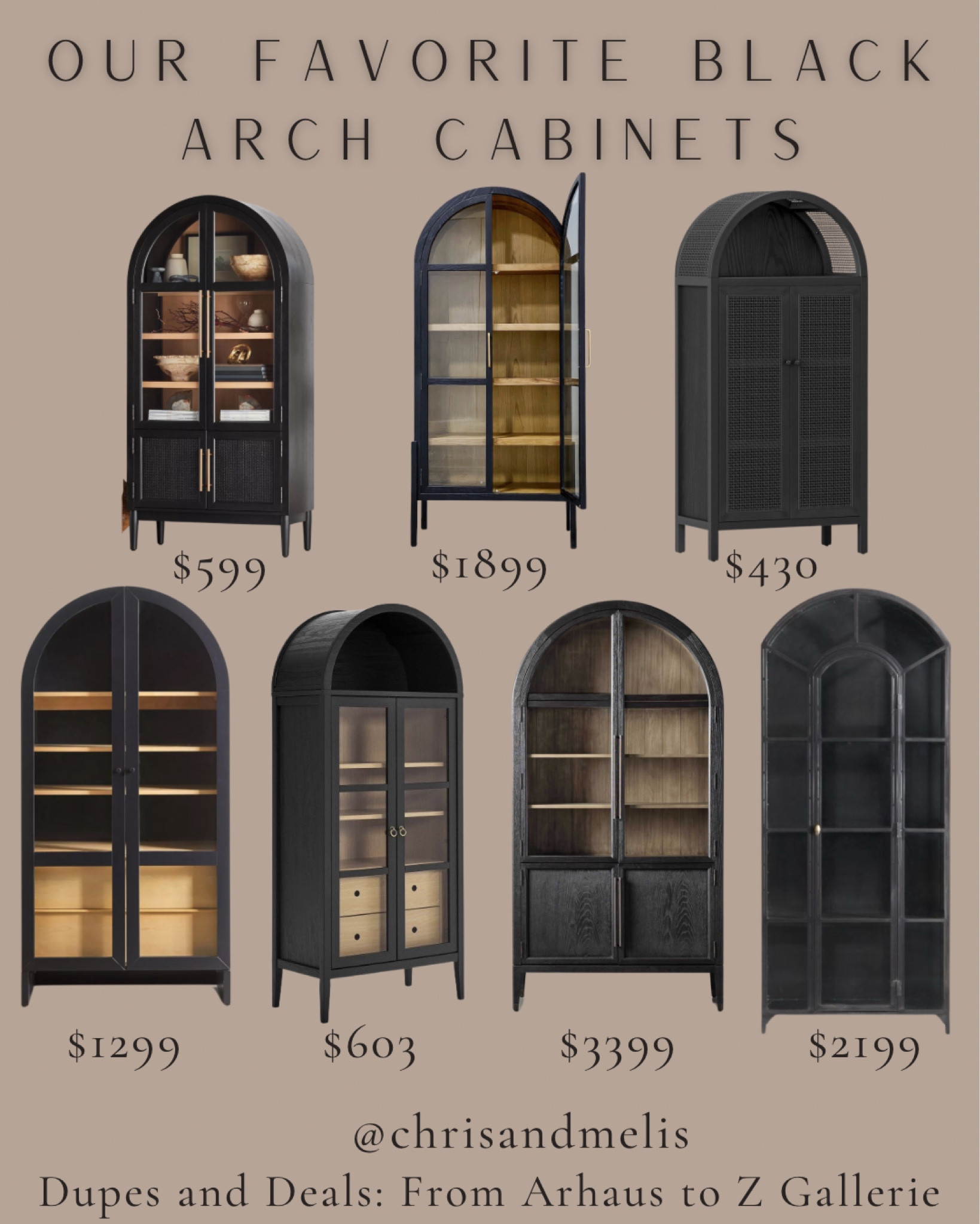 Our most popular request: black arched cabinets! These are our favorites, and currently two of them are on sale; the Urban Outfitters cabinet is on sale for $1299 and the homethreads cabinet is on sale for $603!

Black arched cabinet, glass cabinet, display cabinet, dining room furniture, dining room decor. 


#LTKsalealert #LTKhome