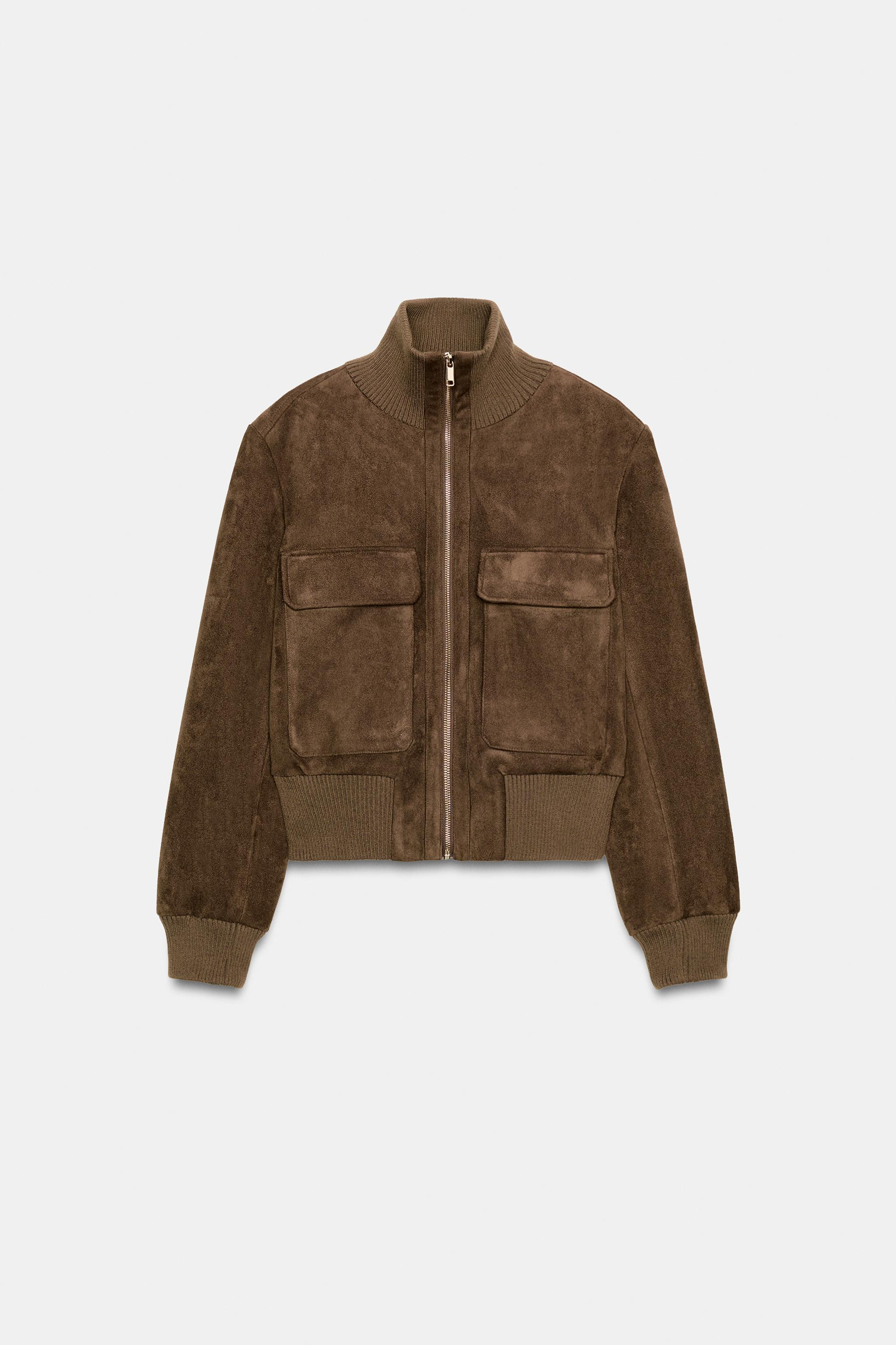 RIB HIGH-NECK BOMBER JACKET | Zara UK