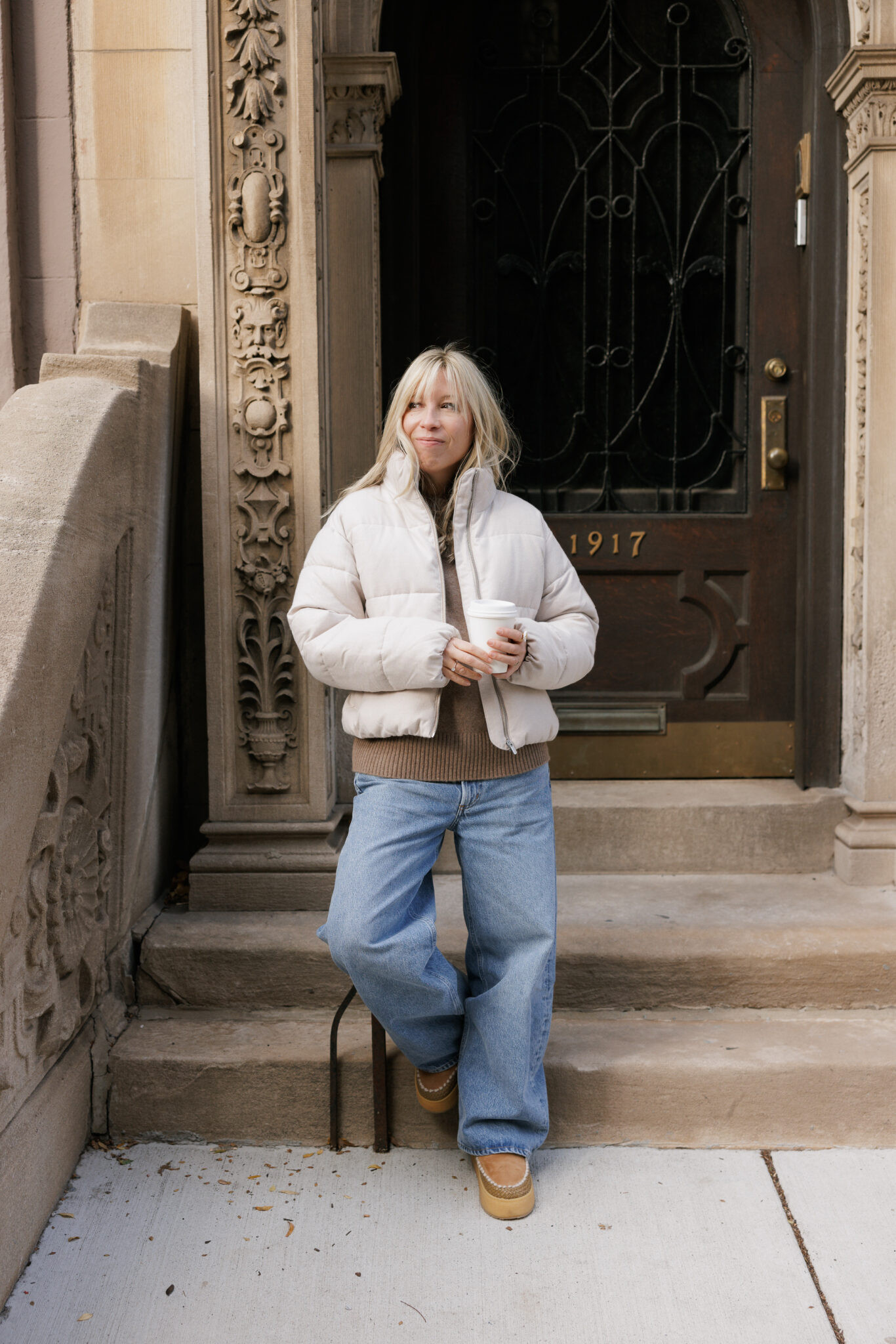 Here's exactly how I'm wearing baggy jeans in winter weather. 

 #LTKootd