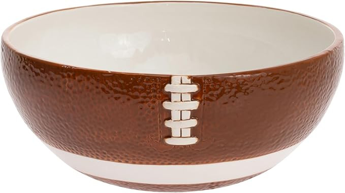 Boston International Ceramic Bowl Serving Dish, Large/8 Cups, Football Fever | Amazon (US)