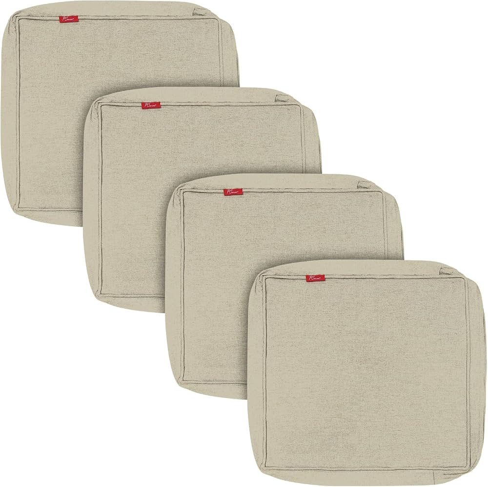 Pcinfuns Outdoor Cushion Covers 24x22x4 Inch,Patio Cushion Covers Replacement,Water Resistant Cha... | Amazon (US)