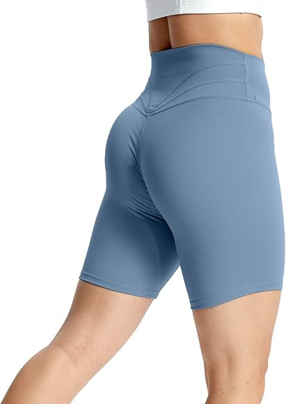Aoxjox Trinity Workout Biker Shorts for Women Tummy Control High Waisted Exercise Athletic Gym Ru... | Amazon (US)