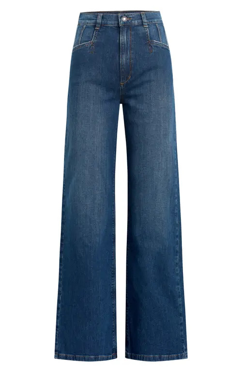 Favorite Daughter The Jordie High Waist Wide Leg Jeans in Franklin at Nordstrom, Size 29 | Nordstrom
