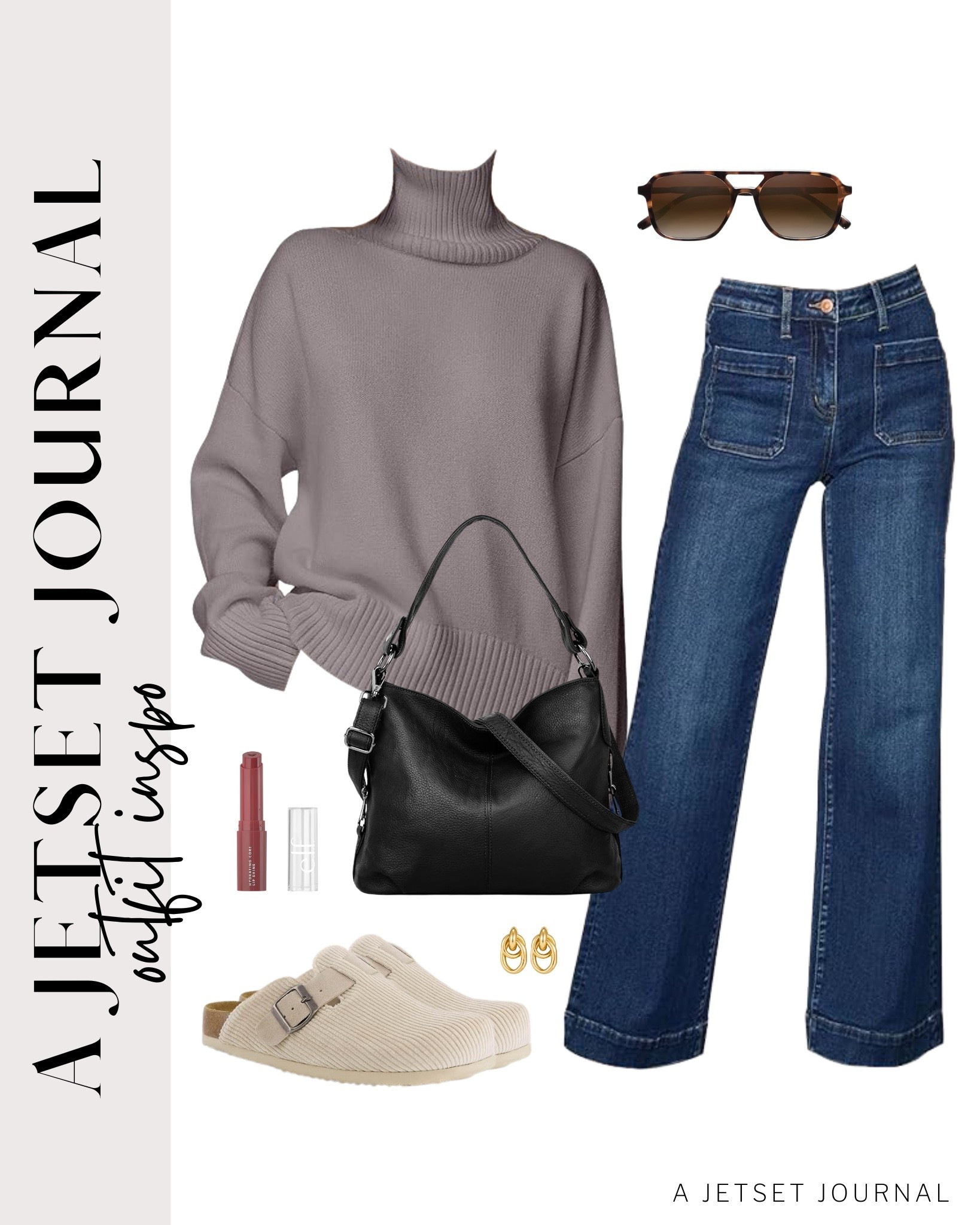 These jeans and turtleneck sweater are super comfy and stylish!
vegan leather purse, straight leg jeans, clogs, elf lip balm, casual look, vacation style, winter style, makeup must have, beauty favorite, winter outfit, functional bag, amazon fashion, affordable style

#LTKU #LTKSeasonal #LTKBeauty
