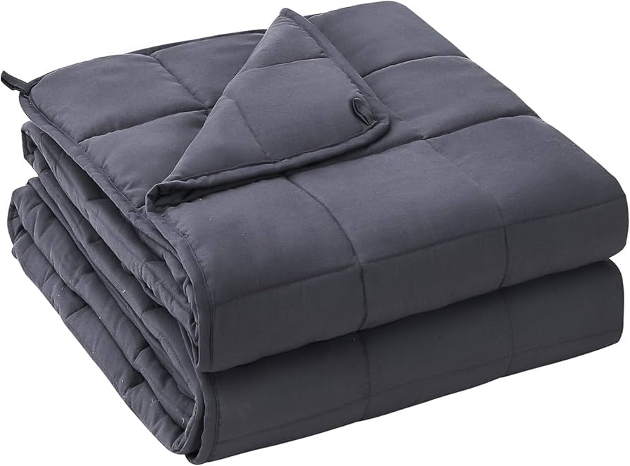 yescool Weighted Blanket for Adults (20 lbs, 60” x 80”, Grey) Cooling Heavy Blanket for Sleep... | Amazon (US)