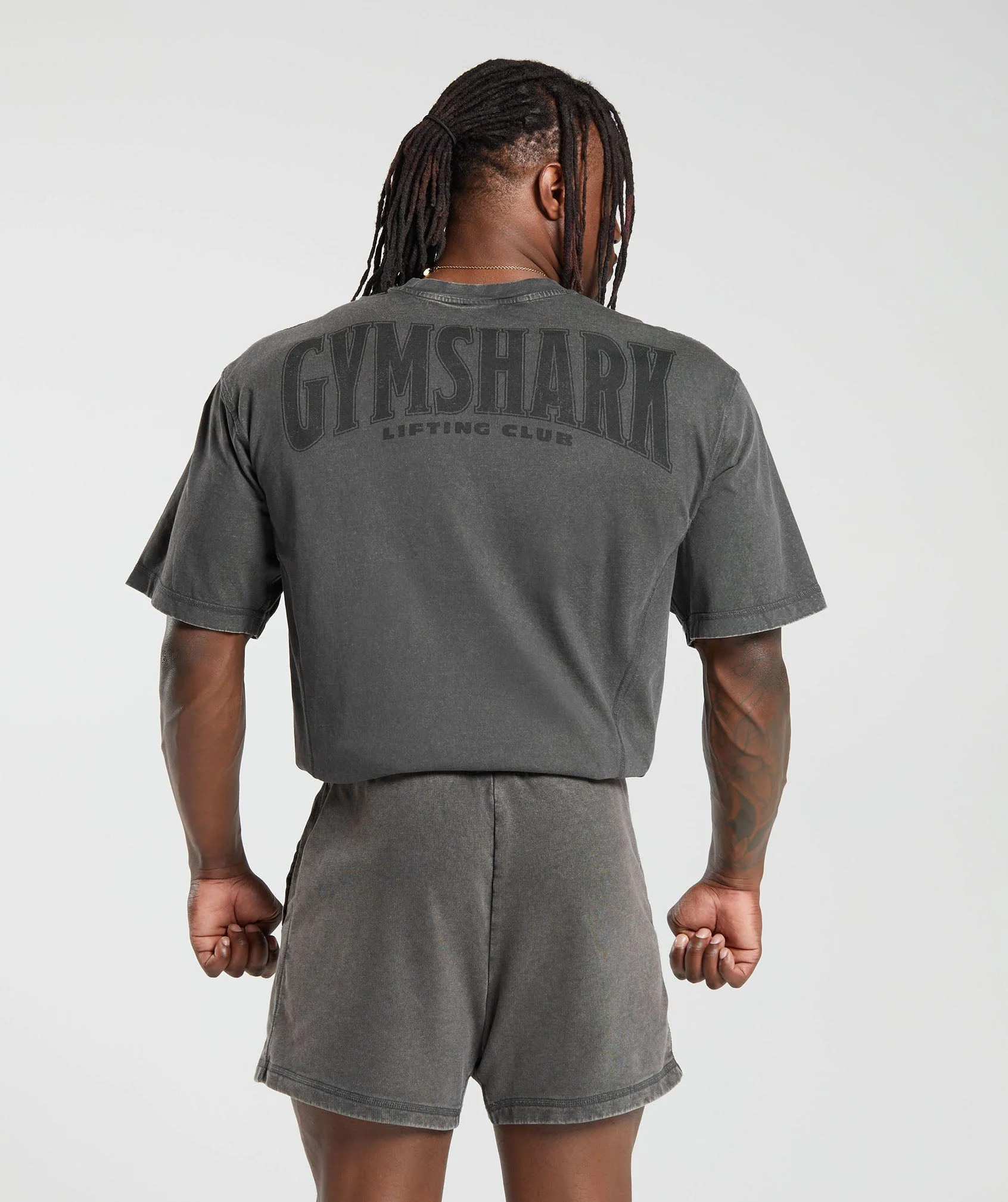Gymshark Heritage Washed T-Shirt - Onyx Grey | Gymshark US