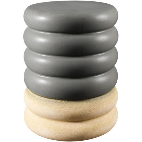 Serilda 17" Ceramic Garden Stool | Perch Stool, Outdoor Stool, Patio Stool - Gray | One Kings Lane
