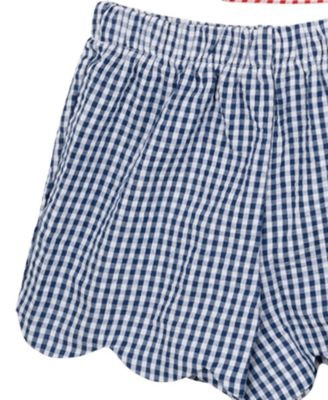 Baby Girls 2-Piece Americana Top and Seersucker Shorts Set | Macy's