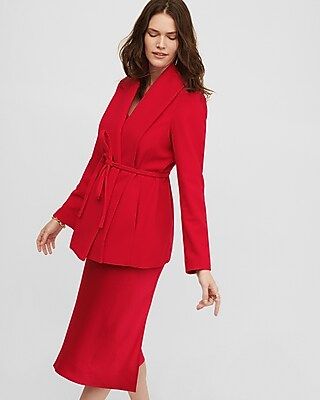 Belted Wrap Front Coat | Express