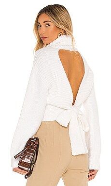 MAJORELLE Elouise Tie Back Sweater in Ivory from Revolve.com | Revolve Clothing (Global)