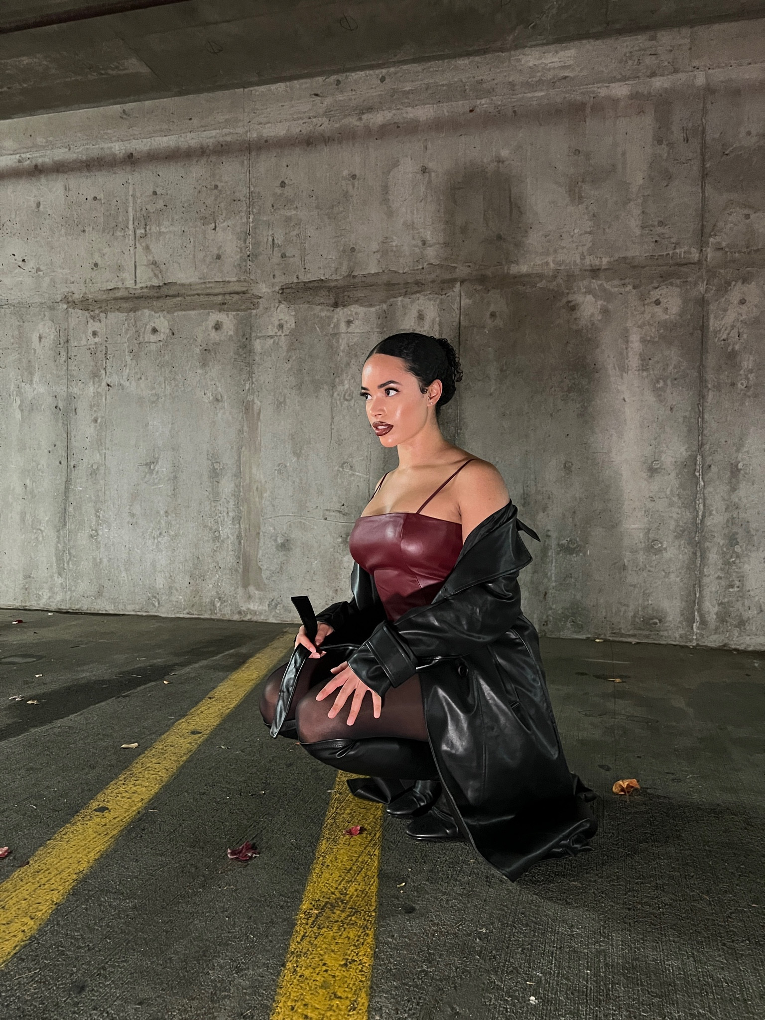 Night out outfit!! The faux leather mini dress i’m wearing is sold out so linking something similar 🥰 These boots are on sale! night outfit, date night outfit, faux leather jacket, cranberry faux leather dress, sheer tights 🖤🖤

#LTKShoeCrush #LTKStyleTip #LTKBeauty