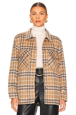 BLANKNYC Plaid Shacket in Coffee Date from Revolve.com | Revolve Clothing (Global)