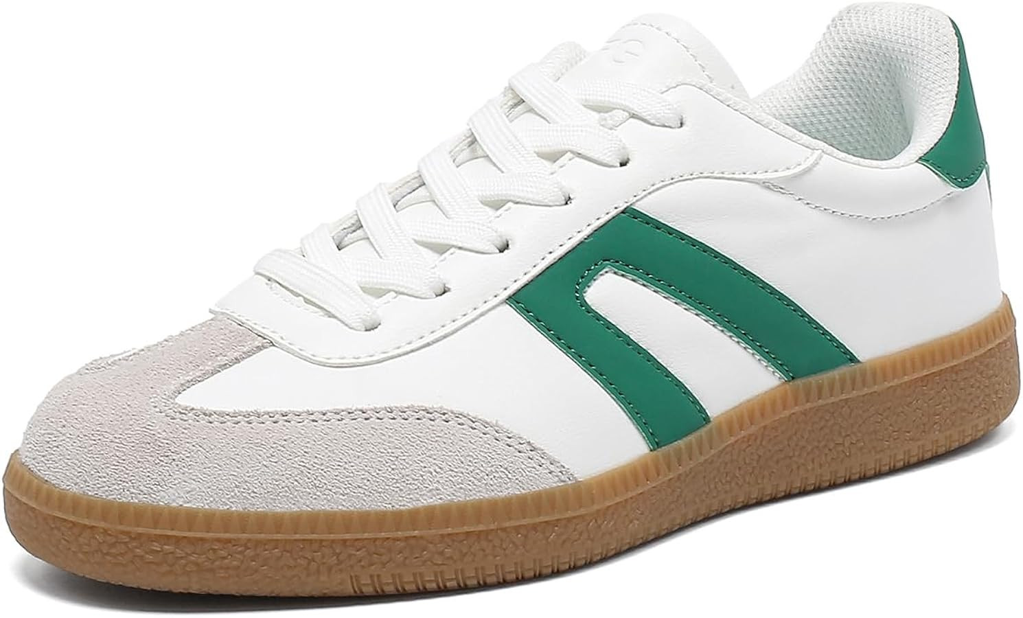 Women's Retro Gum Sole Fashion Sneakers-Lace Detail Casual Retro Walking Shoes-Gum Sole Casual Te... | Amazon (US)