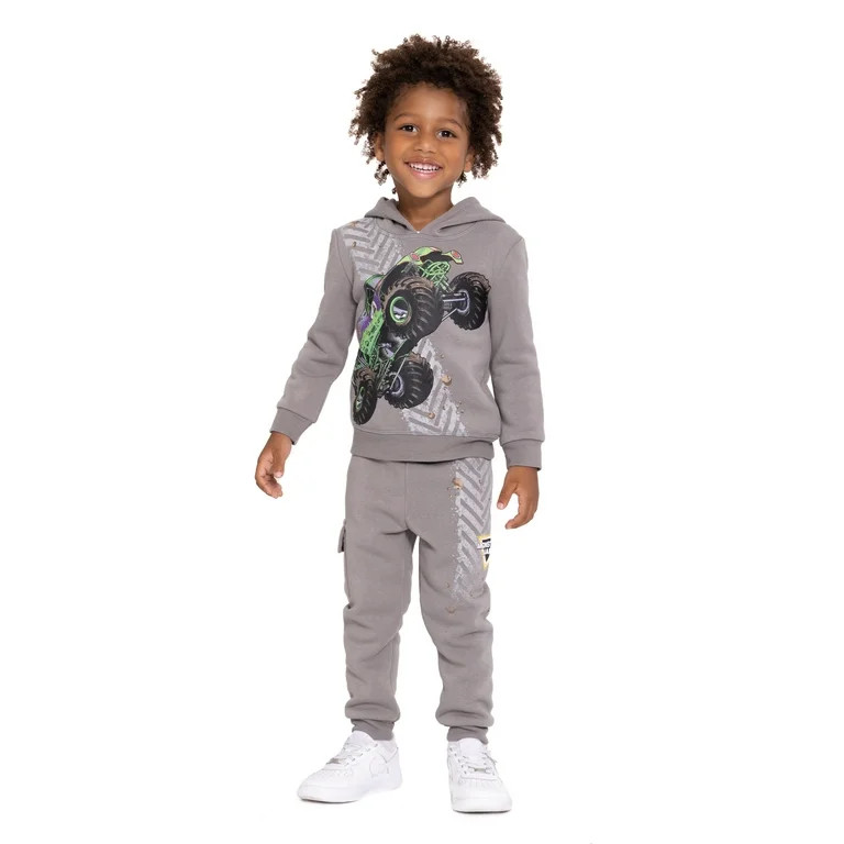 Monster Jam Toddler Boy Hoodie and Joggers Set, Sizes 2T-5T - Walmart.com | Walmart (US)